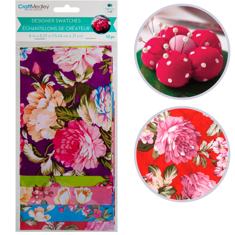 MultiCraft Fabric Designer SwatchesPeony Floral 10ct, A5, 15.24x21cm, MultiCraft Fabric Designer SwatchesPeony Floral 10ct, A5, 15.24x21cm,