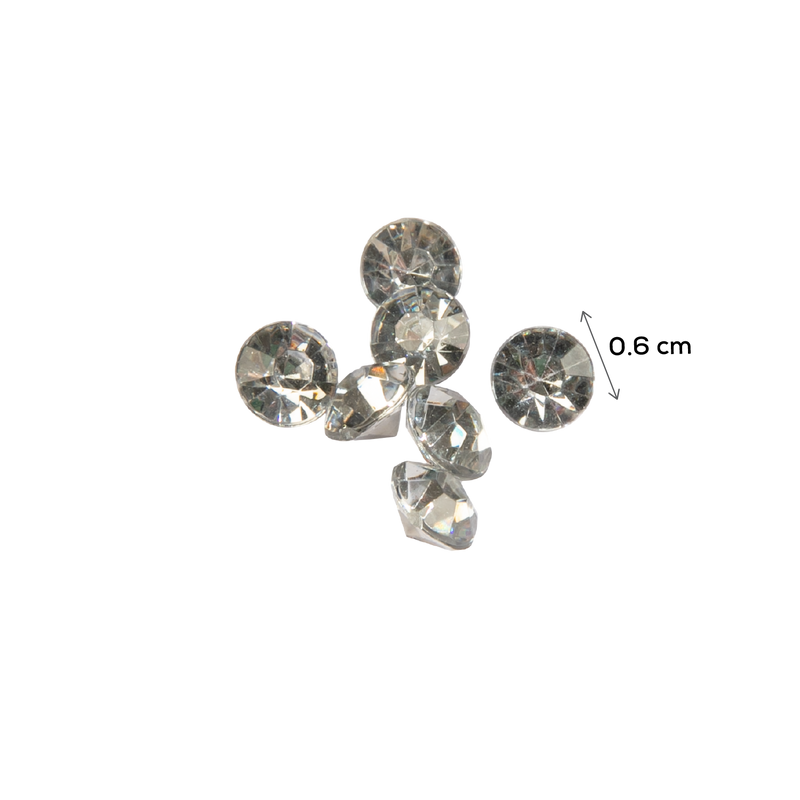 Slate Gray MultiCraft Craft Embellishment: Rhinestone Diamond Jar-Crystal 30g, 6mm x 4.5mm Beading
