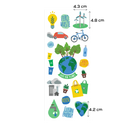 Cadet Blue MultiCraft Paper Craft Sticker: Classic Themes 'Clear' Photo Safe-Climate Change 12.7x30.5cm Paper Craft