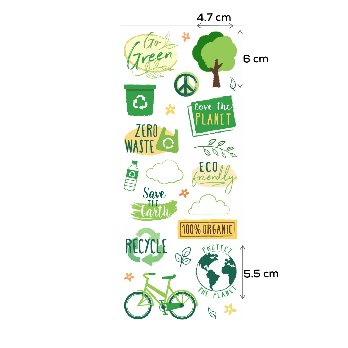 Dark Khaki MultiCraft Paper Craft Sticker: Classic Themes 'Clear' Photo Safe-Go Green 12.7x30.5cm Paper Craft