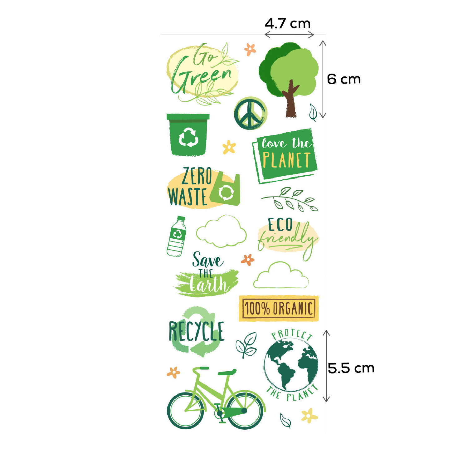Dark Khaki MultiCraft Paper Craft Sticker: Classic Themes 'Clear' Photo Safe-Go Green 12.7x30.5cm Paper Craft