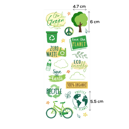 Dark Khaki MultiCraft Paper Craft Sticker: Classic Themes 'Clear' Photo Safe-Go Green 12.7x30.5cm Paper Craft