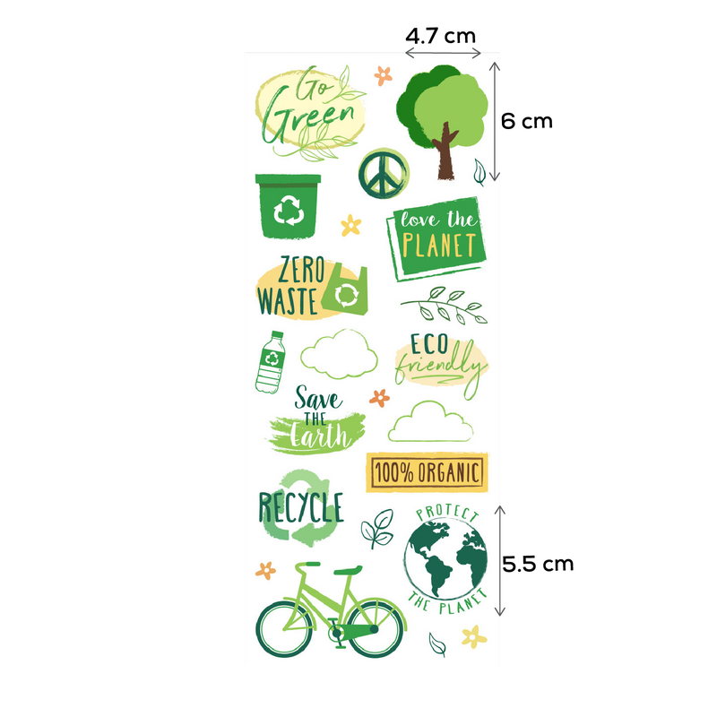 Dark Khaki MultiCraft Paper Craft Sticker: Classic Themes 'Clear' Photo Safe-Go Green 12.7x30.5cm Paper Craft