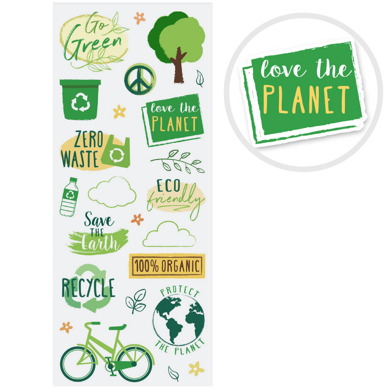 Sea Green MultiCraft Paper Craft Sticker: Classic Themes 'Clear' Photo Safe-Go Green 12.7x30.5cm Paper Craft