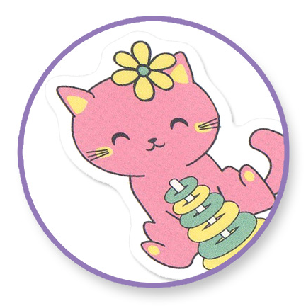 Light Pink MultiCraft Paper Craft Sticker: 2-Sticker Themed Set-Baby Girl 12.7x30.5cm Paper Craft
