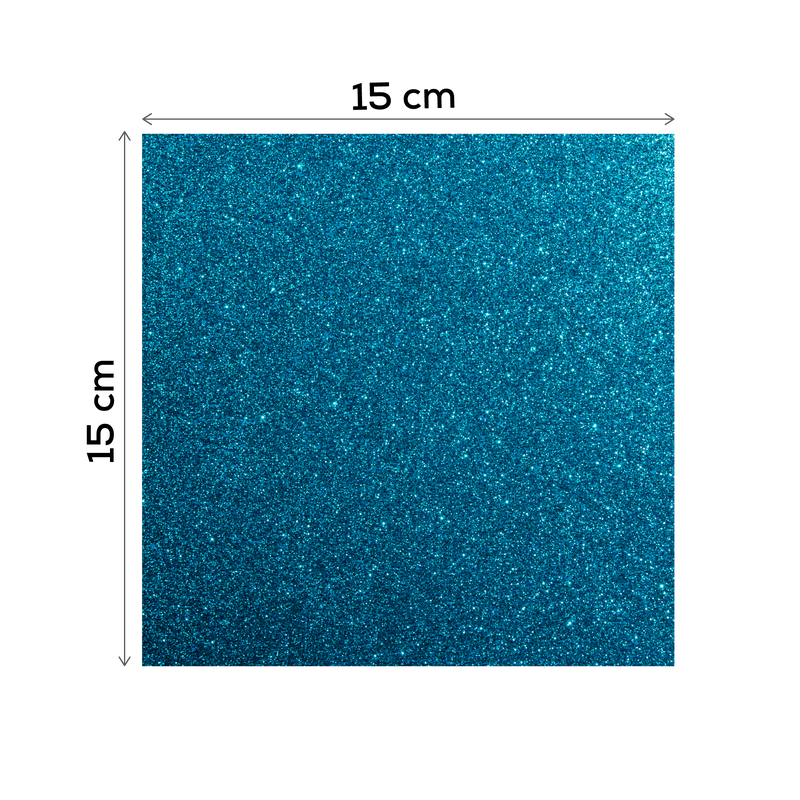 Dark Slate Gray MultiCraft Cardstock: Glitter Effects-Glimmer Glam 15.2x15.2cm, 3x5 Styles (15 Pieces) Paper Craft