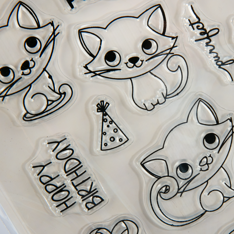 Gray MultiCraft Clear Reusable Stamps-You Are Purrfect 10.92x16cm Stamping