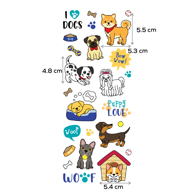 Dark Slate Gray MultiCraft Paper Craft Sticker: Classic Themes 'Clear' Photo Safe-Dog Life 12.7x30.5cm Paper Craft