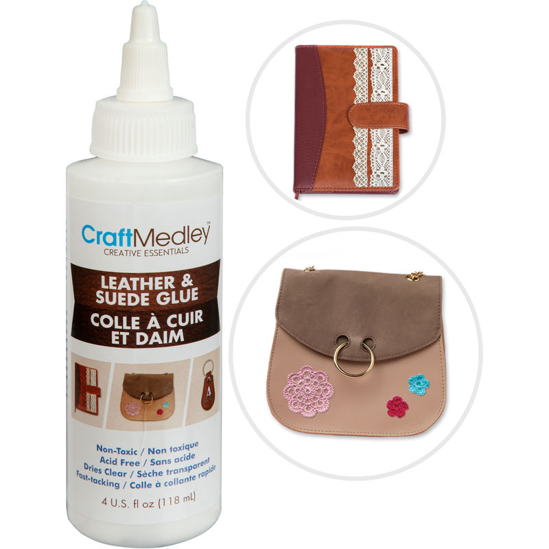 Light Gray MultiCraft Craft Medley Leather & Suede Glue 110g Craft Basics