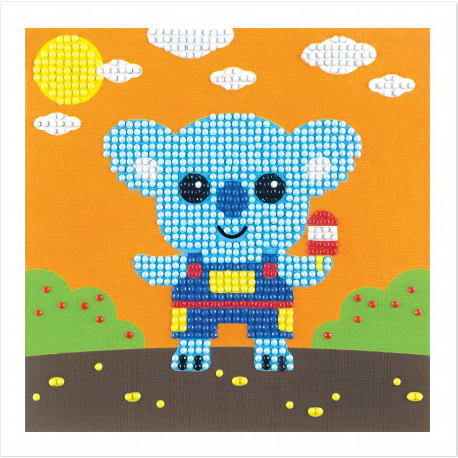 Our MultiCraft Krafty Kids Kit: DIY Diamond Art Kit-Koala