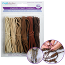 Light Gray MultiCraft Jewellery Craft Cord: Suede Look-Assorted Leatherette, 18m, (6 Colours) Jewelry Making