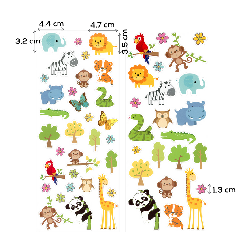 Dark Khaki MultiCraft Paper Craft Sticker: 2-Sticker Themed Set-Baby Animals 12.7x30.5cm Paper Craft