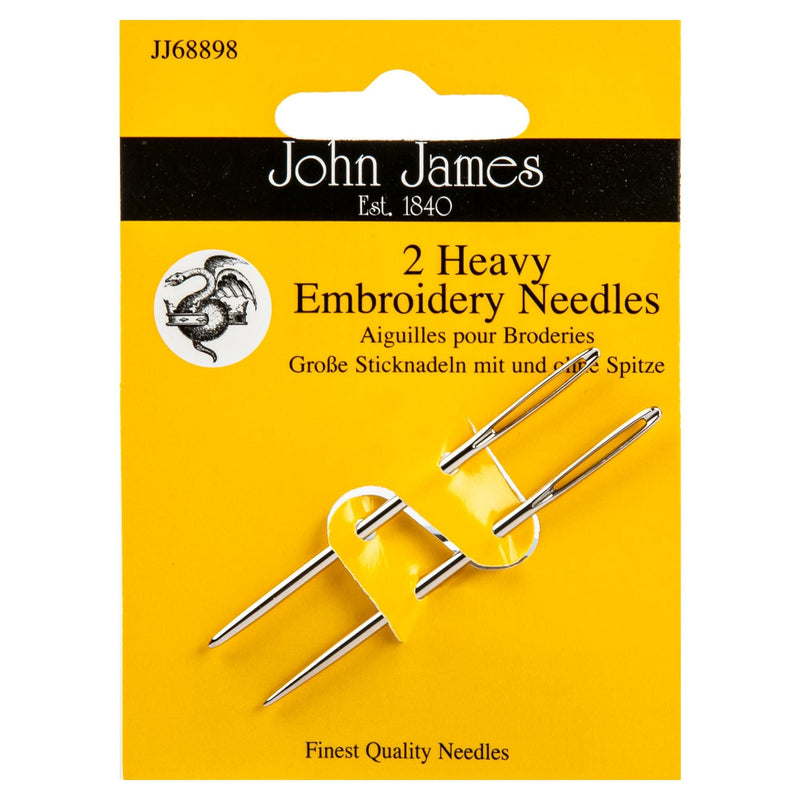 Gold John James Heavy Embroidery Hand Needles

Size 14 2/Pkg Needlework Needles
