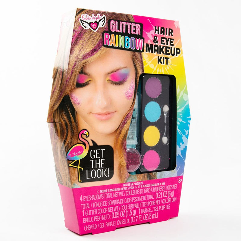 Dark Slate Gray Glitter Rainbow Eye Make Up Kit Kids Craft Kits