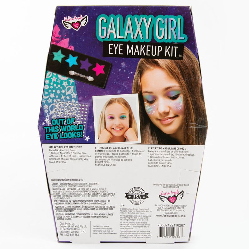Dark Slate Gray Galaxy Girl Eye Make Up Kit Kids Craft Kits