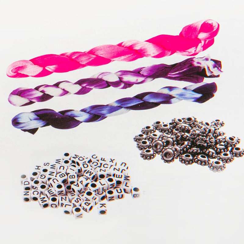 Lavender Tie Dye Wrap Bracelets Kit Kids Craft Kits