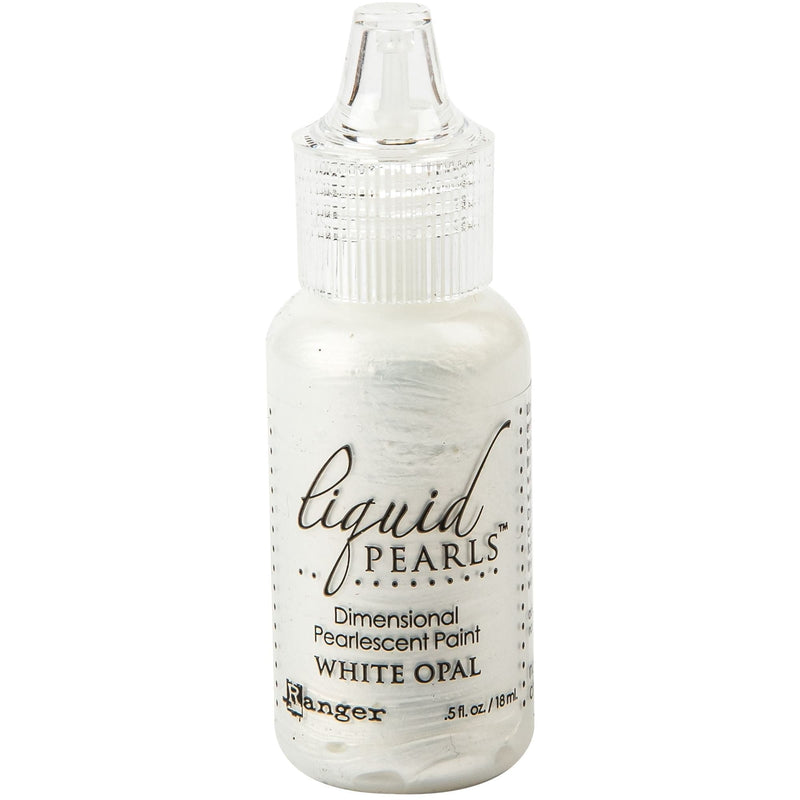 Antique White Liquid Pearls Dimensional Pearlescent Paint 14ml-White Opal Dimensional Craft Paint