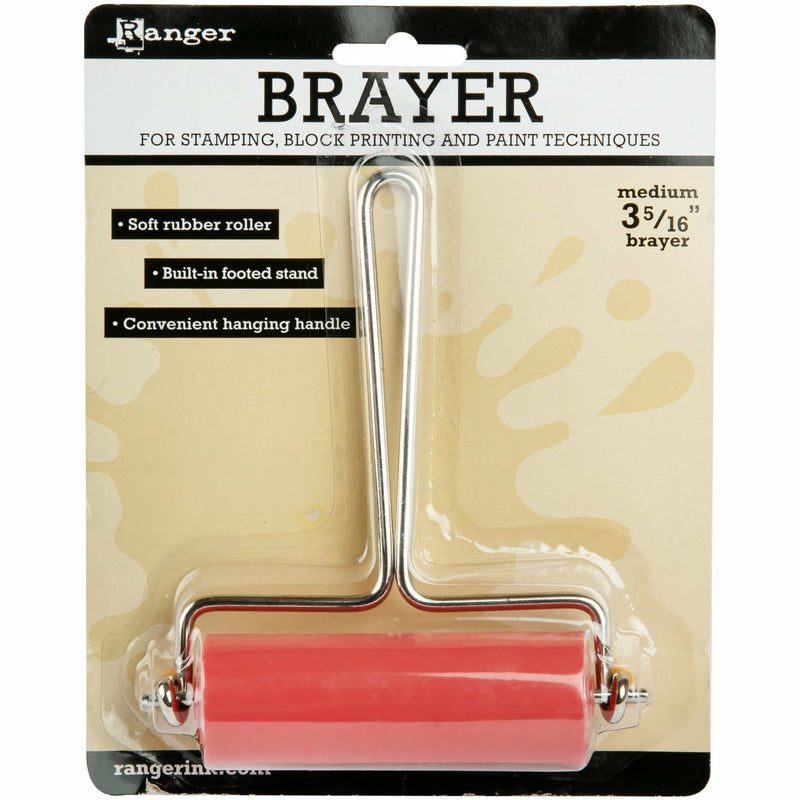 Tan Ranger Inky Roller Brayer 8.4cm -Medium Block & Lino Printing