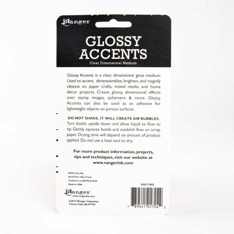 White Smoke Ranger Inkssentials Glossy Accents 57ml-Clear Acrylic Paints
