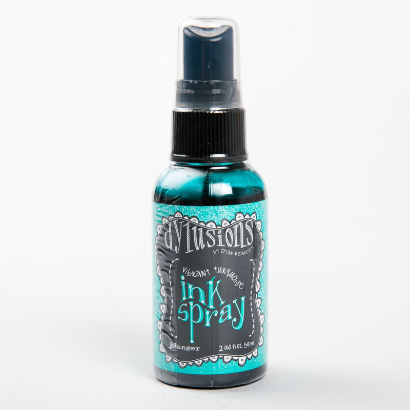 Medium Turquoise Dylusions Ink Spray 59ml  - Vibrant Turquoise Inks
