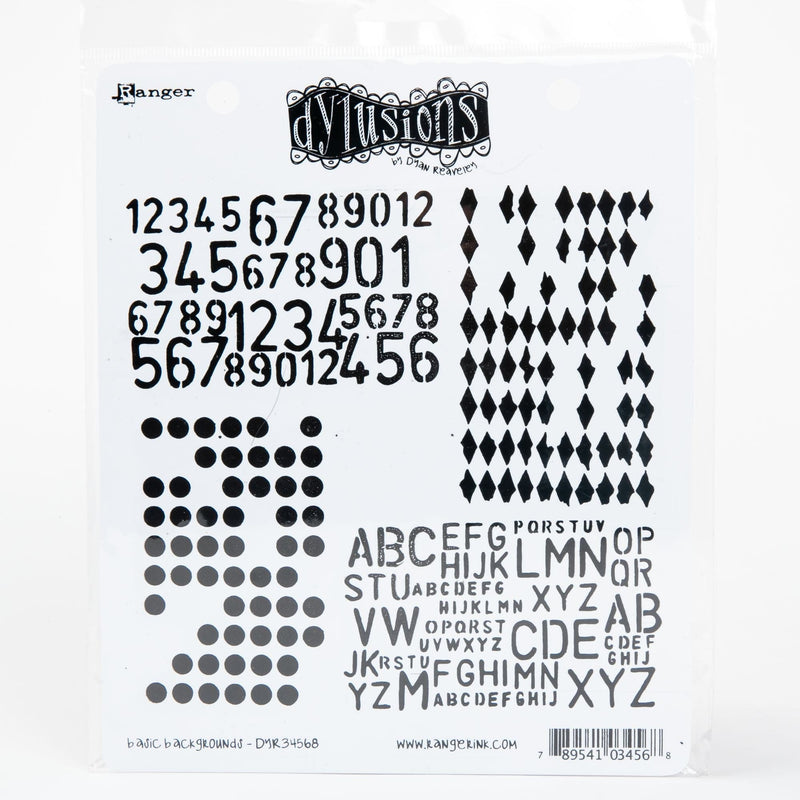 White Smoke Dyan Reaveley's Dylusions Cling Stamp Collections 21x17.5cm - Basic Backgrounds Stamp Pads