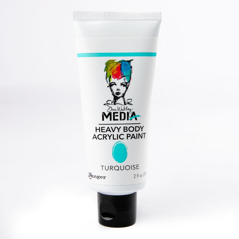 Light Gray Dina Wakley Media Heavy Body Acrylic Paint 57ml-Turquoise Acrylic Paints