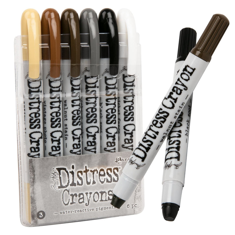 Dark Gray Tim Holtz Distress Crayon Set