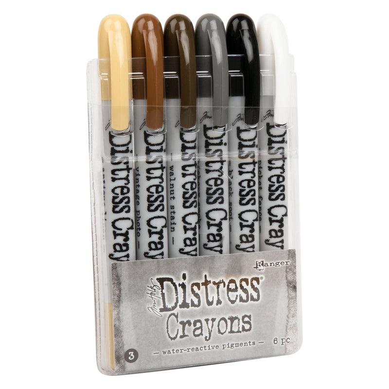 Dark Gray Tim Holtz Distress Crayon Set