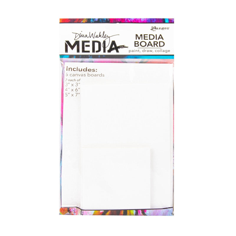 White Smoke Dina Wakley Media Board Mixed Pack- Planners and Journals