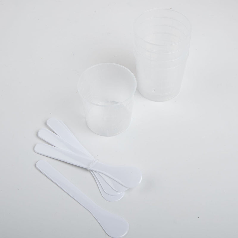 Light Gray Ice Resin Mixing Cups & Stir Sticks 5/Pkg Resin Accessories