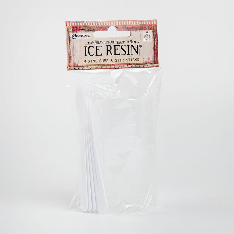 Gray Ice Resin Mixing Cups & Stir Sticks 5/Pkg Resin Accessories