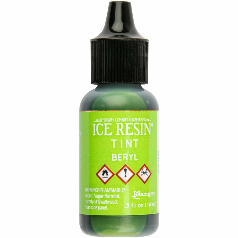 Yellow Green Ice Resin Tints 14ml - Beryl Resin Dyes Pigments and Colours