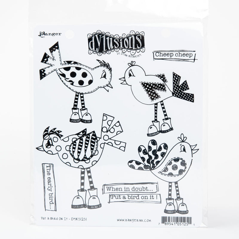 White Smoke Dyan Reaveley's Dylusions Cling Stamp Collections 21x17.5cm - Put a Bird On It Stamp Pads