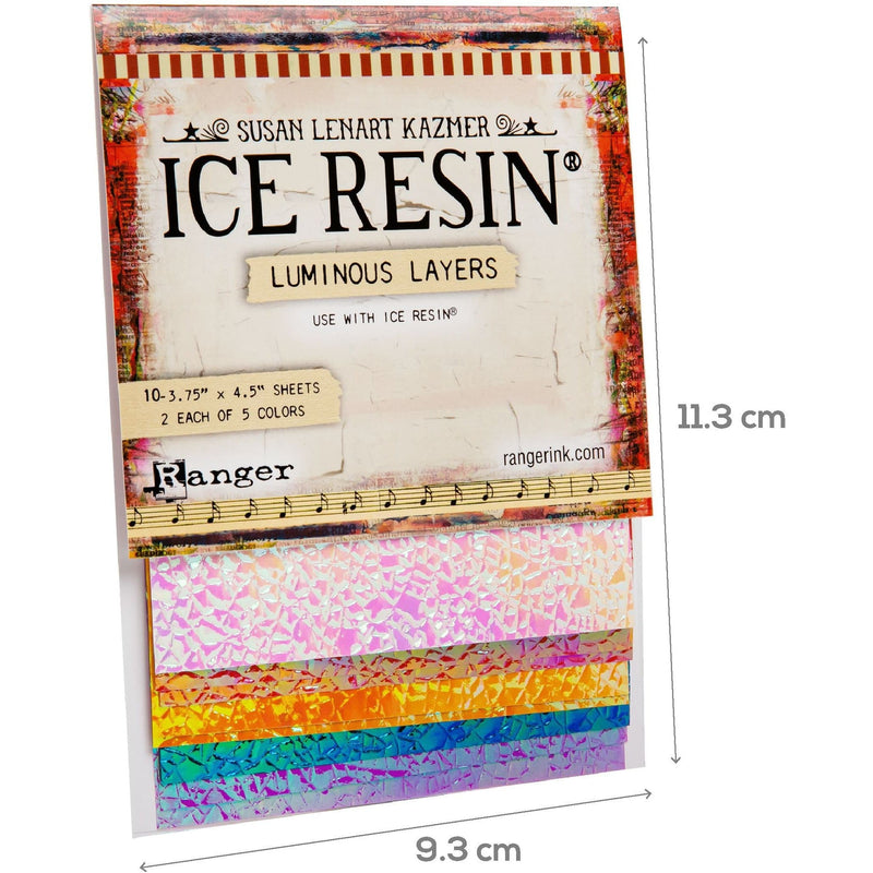 Gray Ice Resin Maylar Sheets - Luminous Layers Resin Accessories