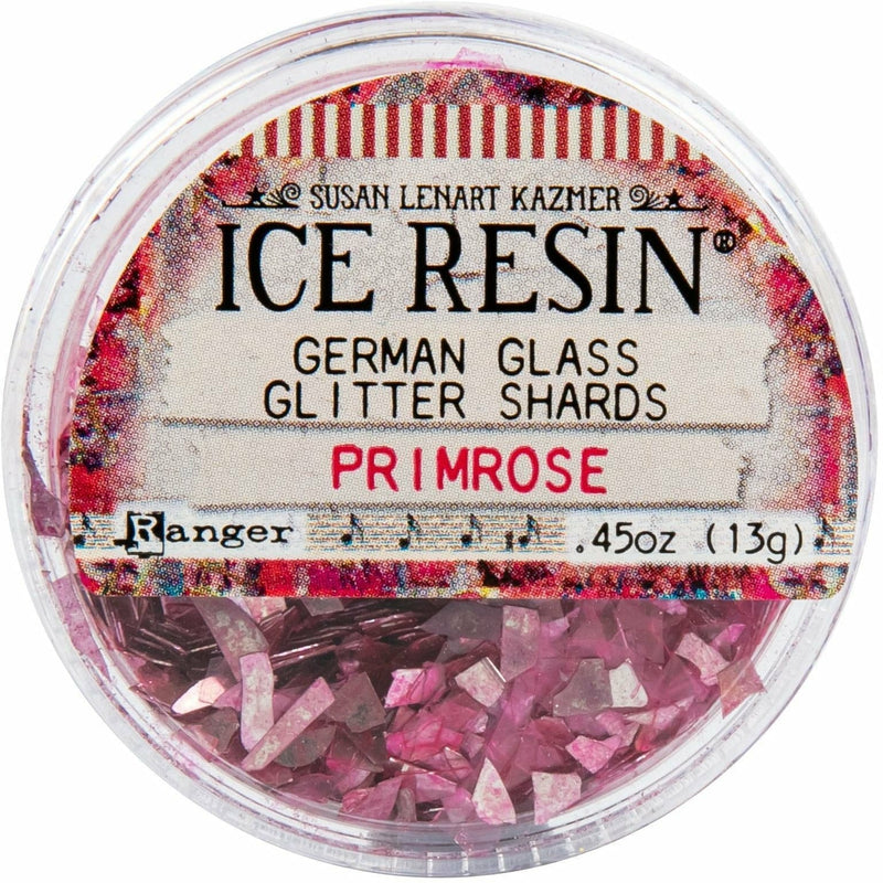 Gray Ice Resin Glass Glitter Shards - 13 grams - Primrose Resin Mix Ins