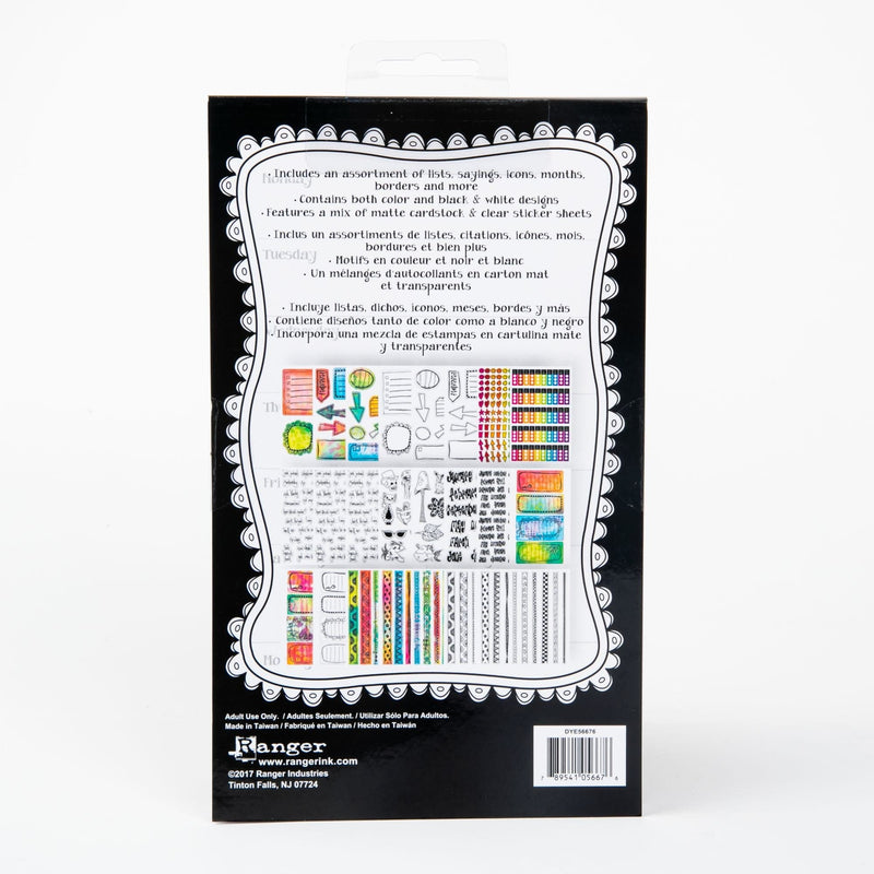 Lavender Dyan Reaveley's Dylusions Creative Dyary Sticker Book Planners and Journals