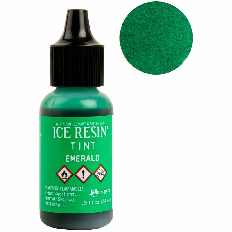 Sea Green Ice Resin Tints 14ml - Emerald Resin Dyes Pigments and Colours