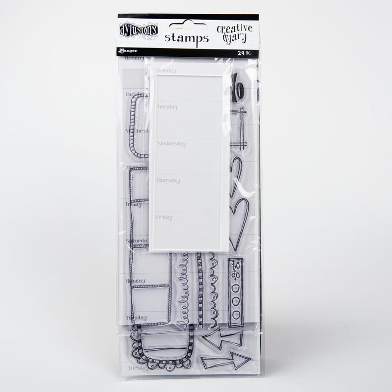 Gray Dyan Reaveley's Dylusions Creative Dyary Stamp Set - Set 2 Stamp Pads