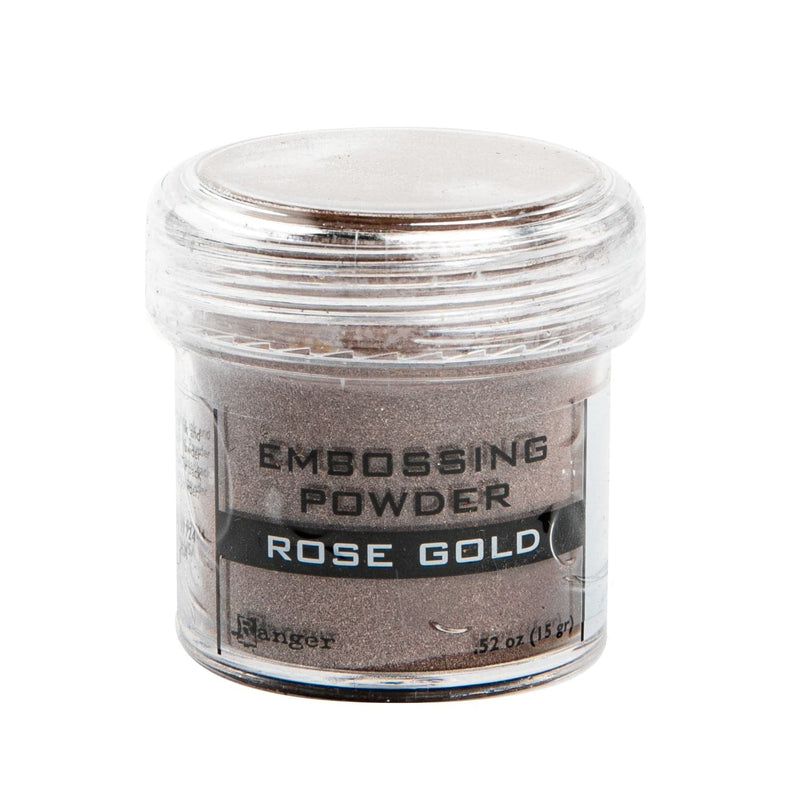 Dim Gray Ranger Embossing Powder-Rose Gold Metallic Embossing Supplies
