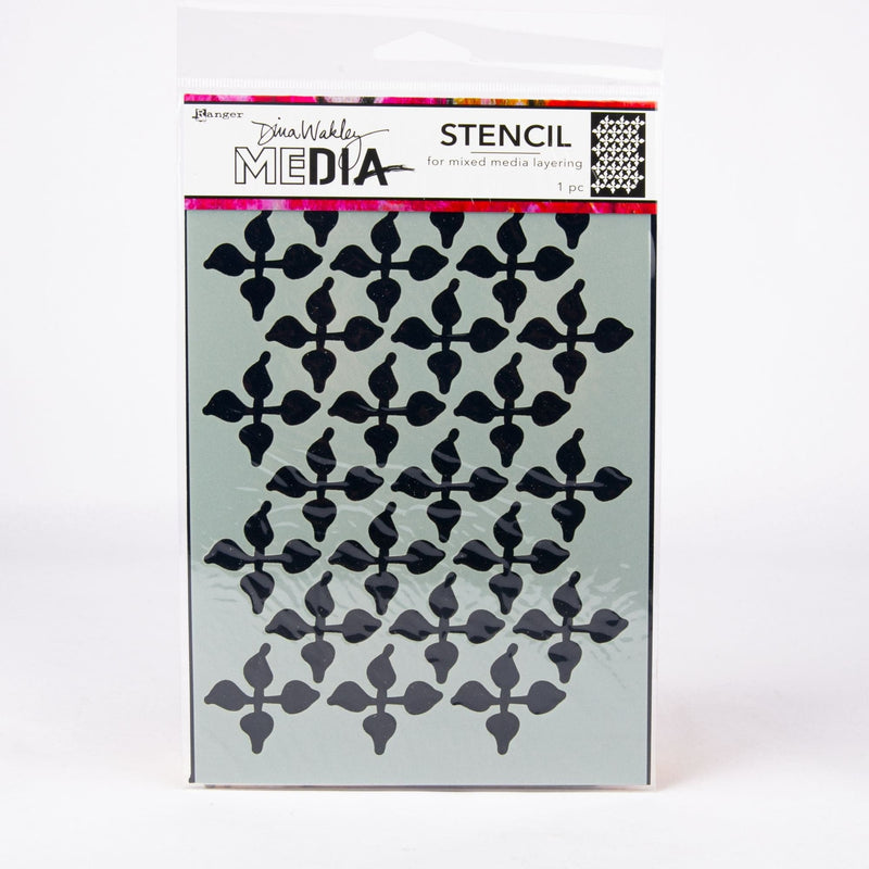 Gray Dina Wakley Media Stencils 15x22.5cm-Wallpaper Stencils and Templates