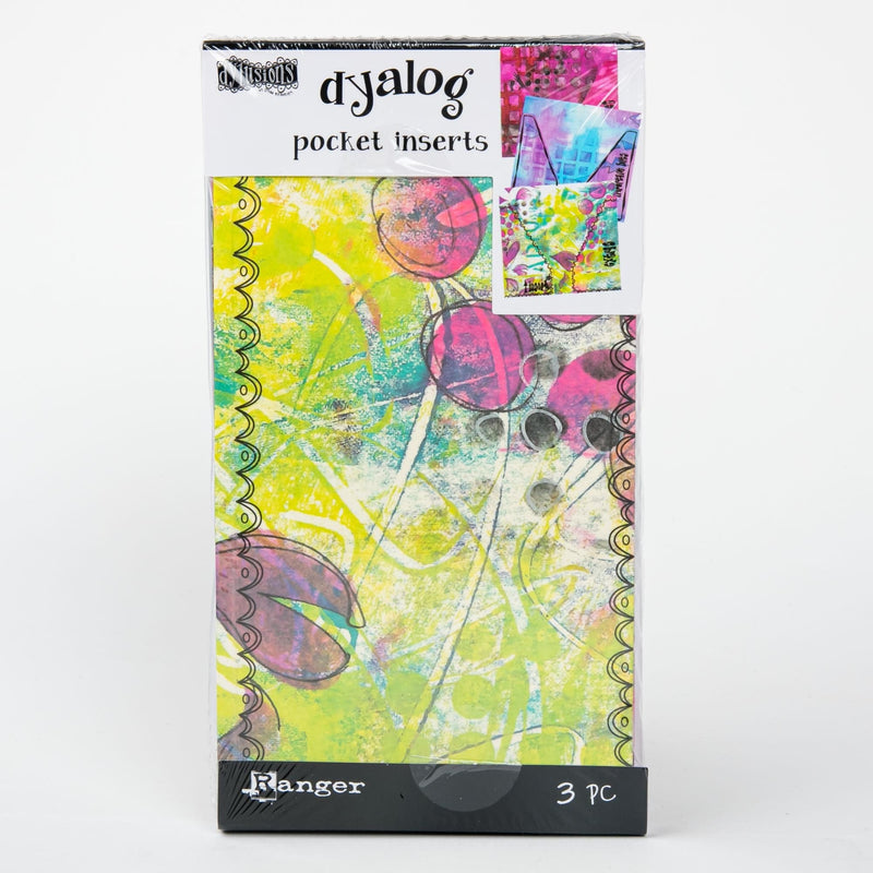 Tan Dyan Reaveley's Dylusions Dyalog Printed Pocket Inserts 3/Pk Planners and Journals