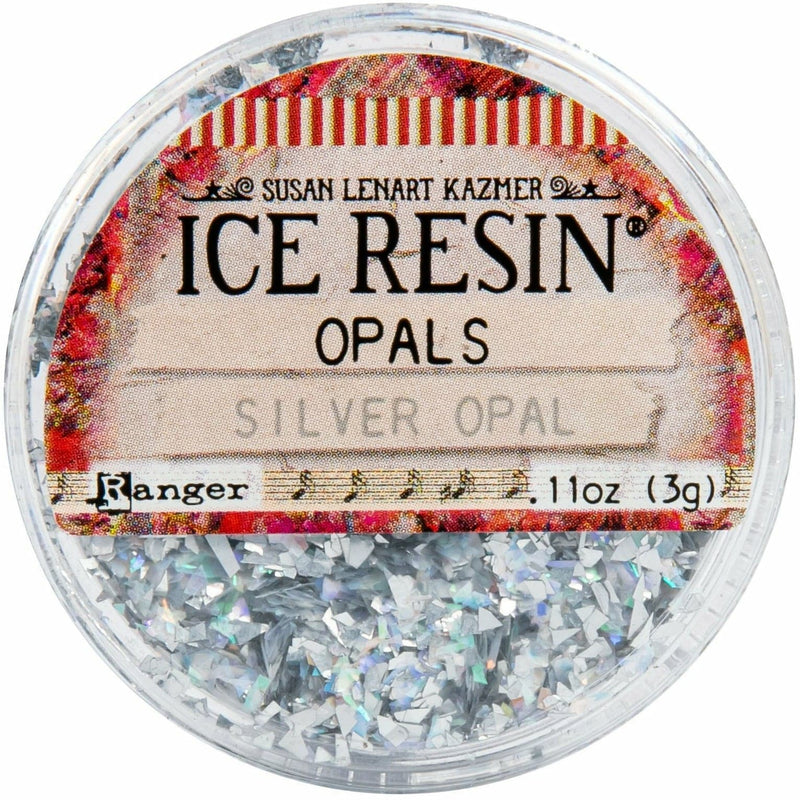 Gray Ice Resin Opals - Silver Resin Mix Ins
