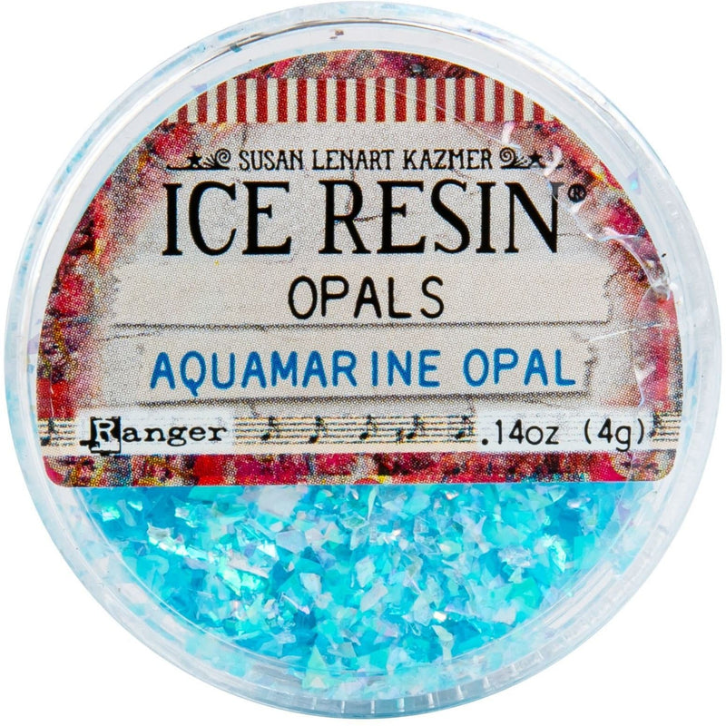 Gray Ice Resin Opals - Aquamarine 4 grams Resin Mix Ins