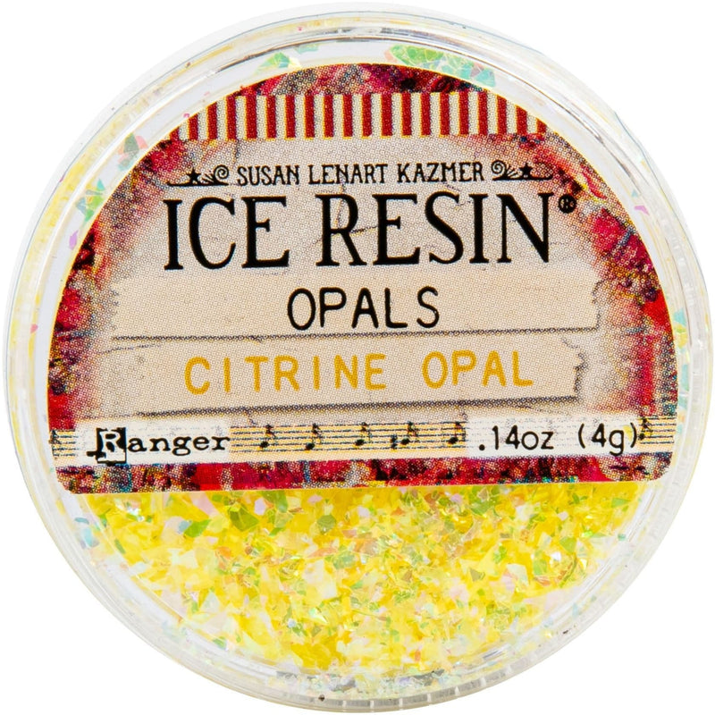 Gray Ice Resin Opals - Citrine 4 grams Resin Mix Ins