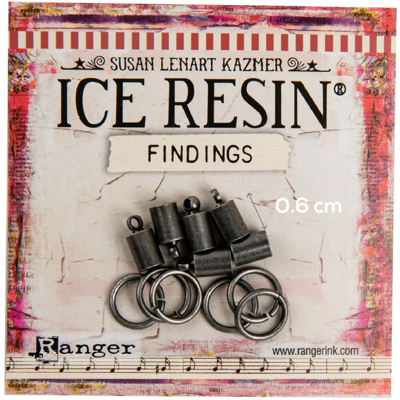 Gray Ice Resin 6 x  Endcaps 5mm and  6 x  Jump Rings 10mm



Antique Silver Resin Jewelry Making