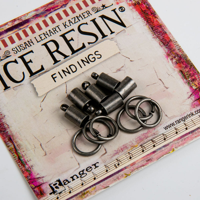 Gray Ice Resin 6 x  Endcaps 5mm and  6 x  Jump Rings 10mm



Antique Silver Resin Jewelry Making