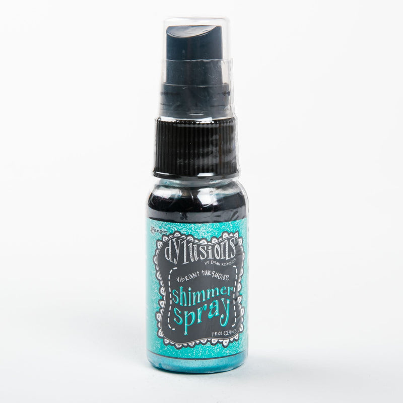 Dim Gray Dylusions Shimmer Sprays 29ml - Vibrant Turquoise Inks