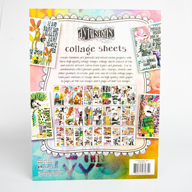 Bisque Dyan Reaveley's Dylusions Collage Sheets 21.5x27.5cm 24/Pkg - Set 2 Planners and Journals