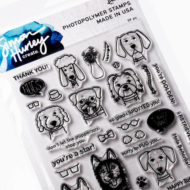 Gray Simon Hurley create. Cling Stamps 15x22.5cm

Puppy Puns Stamp Pads