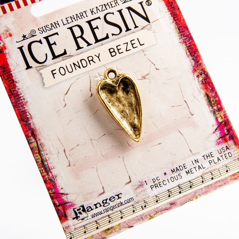 Antique White Ice Resin Foundry Bezel Collection



Gold Hammered Heart Resin Jewelry Making